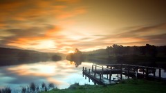 Landscapes sunset nature