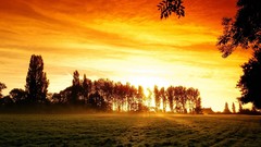 Landscapes sunset nature