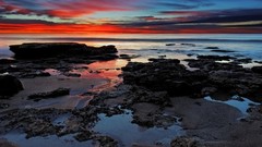 Landscapes sunset nature after