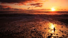 Landscapes sunset nature Beaches