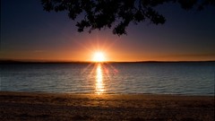 Landscapes sunset nature Beaches