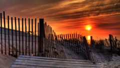 Landscapes sunset nature Beaches