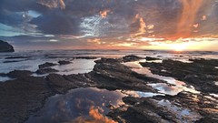 Landscapes sunset nature Beaches costa rica