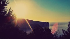 Landscapes sunset nature Beaches sunlight