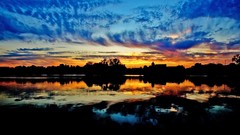 Landscapes sunset nature clouds