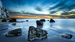 Landscapes sunset nature clouds