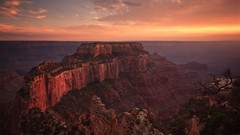 Landscapes sunset nature clouds canyon national park