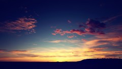 Landscapes sunset nature clouds Colorado silhouettes USA skies
