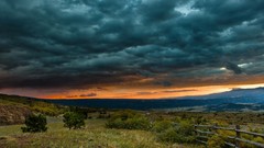 Landscapes sunset nature clouds fields HDR Photography