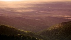 Landscapes sunset nature clouds hills horizon romania forests 