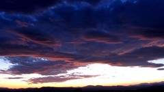 Landscapes sunset nature clouds hills lights evening forests 