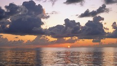 Landscapes sunset nature clouds pacific ocean