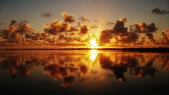 Landscapes sunset nature clouds reflections