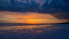 Landscapes sunset nature clouds Turkey lakes reflections