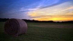 Landscapes sunset nature fields