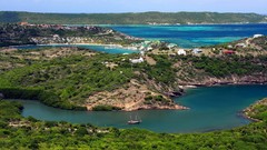 Landscapes sunset nature grass sun Mountains clouds lakes 