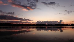 Landscapes sunset nature lakes