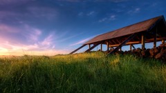 Landscapes sunset nature land skyscapes