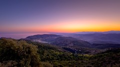 Landscapes sunset nature Mountains