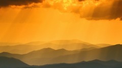 Landscapes sunset nature Mountains