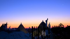 Landscapes sunset nature Mountains Aircraft moon ice cloud 