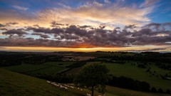 Landscapes sunset nature Mountains cloud travel skies HDR 
