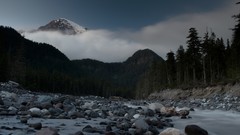 Landscapes sunset nature Mountains cloud travel skies HDR 