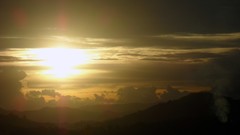 Landscapes sunset nature Mountains clouds