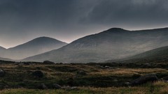 Landscapes sunset nature Mountains ice lakes sunlight skies