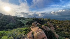 Landscapes sunset nature Mountains Majestic