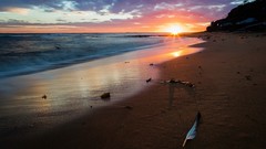 Landscapes sunset nature Mountains ocean cloud travel skies HDR 