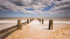 Landscapes sunset nature Mountains ocean cloud travel skies HDR 