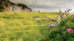 Landscapes sunset nature Mountains ocean cloud travel skies HDR 