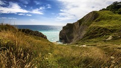 Landscapes sunset nature Mountains ocean cloud travel skies HDR 