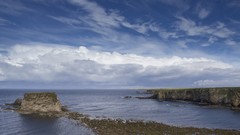 Landscapes sunset nature Mountains ocean cloud travel skies HDR 