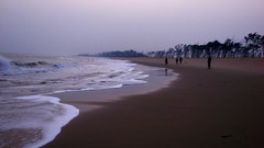 Landscapes sunset nature Mountains ocean cloud travel skies HDR 