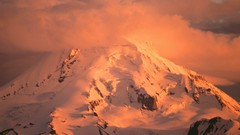 Landscapes sunset nature Mountains Oregon mount