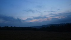 Landscapes sunset nature night clouds Scotland fields skies