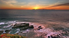 Landscapes sunset nature ocean