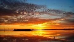 Landscapes sunset nature reflections