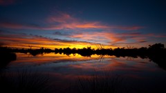 Landscapes sunset nature reflections