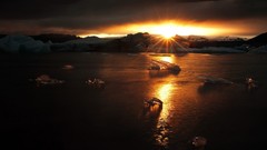 Landscapes sunset nature snow Mountains ocean Diamonds ice water