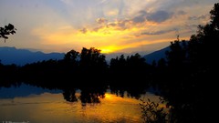 Landscapes sunset nature sun