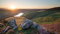Landscapes sunset nature sunlight skies