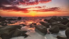 Landscapes sunset nature sunlight skies