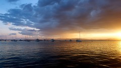 Landscapes sunset nature sunlight skies