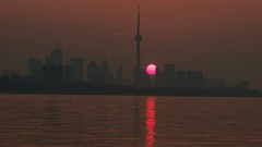 Landscapes sunset nature Toronto lakes travel skies Lake Ontario