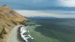 Landscapes sunset nature Trees rock black Mountains ice cloud 