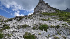Landscapes sunset nature Trees rock black Mountains ice cloud 