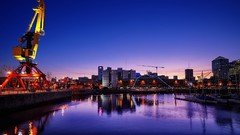 Landscapes sunset nature Trees rock black Mountains ice cloud 